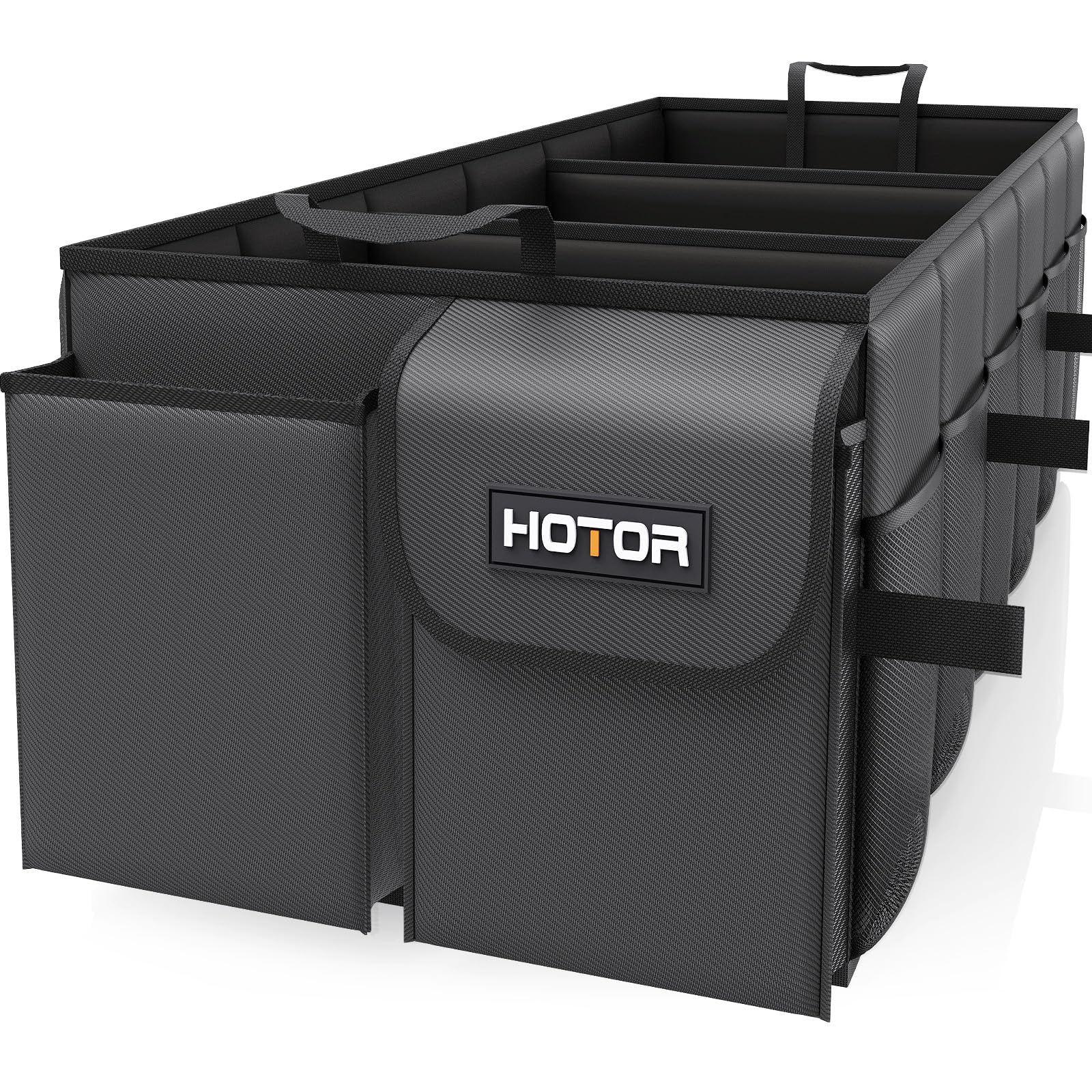 HOTOR Foldable Trunk Organizer - SUV & Sedan Compatible, Sturdy Car Organization for Accessories, Tools, Sundries