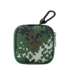 Mini Hard Shell Earbuds Case with Carabiner for Travel