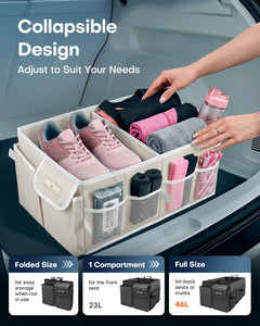 Foldable Car Trunk Organizer for SUVs, Sedans & Travel Gear