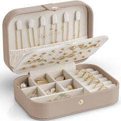 Portable Travel Jewelry Case for Earrings, Rings & Necklaces