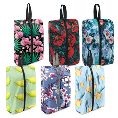 6-Pack Zippered Travel Shoe Bags with Carry Handles