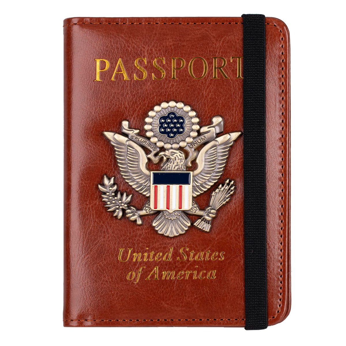 TOURSUIT RFID Blocking Passport Holder, Leather Travel Wallet