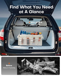 Foldable Car Trunk Organizer for SUVs, Sedans & Travel Gear