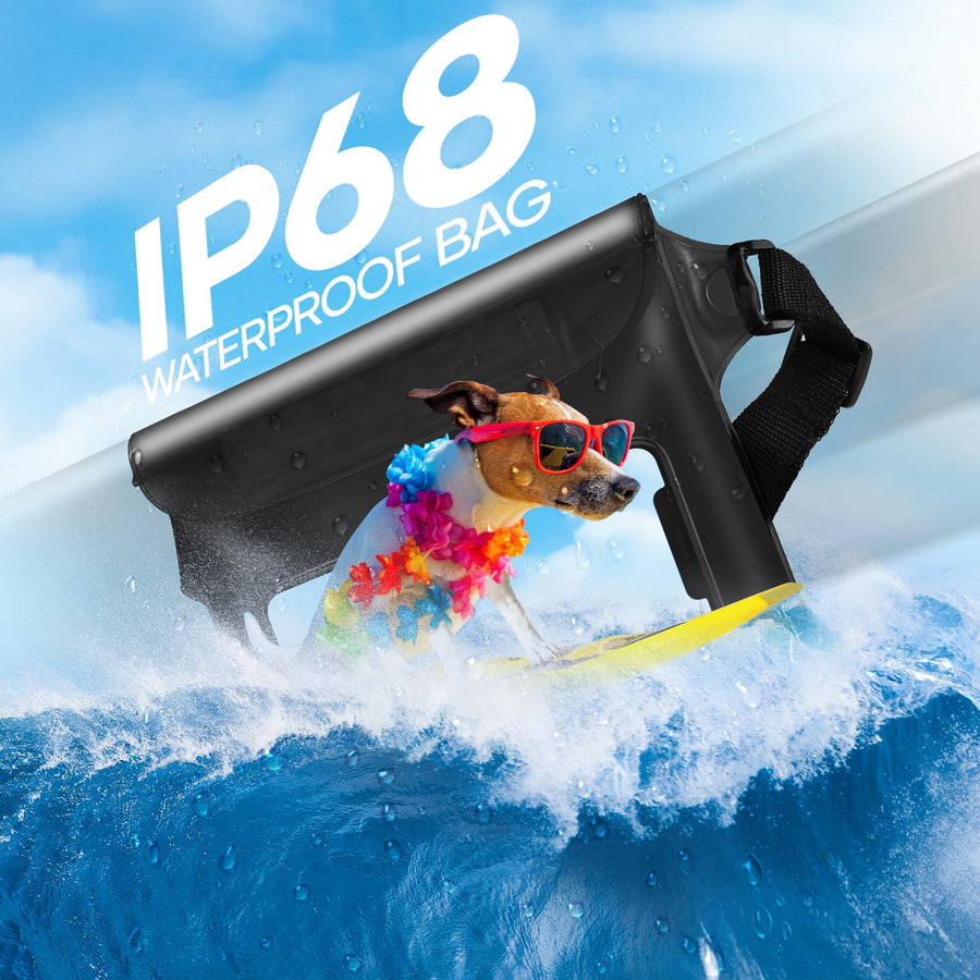 IP68 Waterproof Waist Pouch with Adjustable Travel Strap