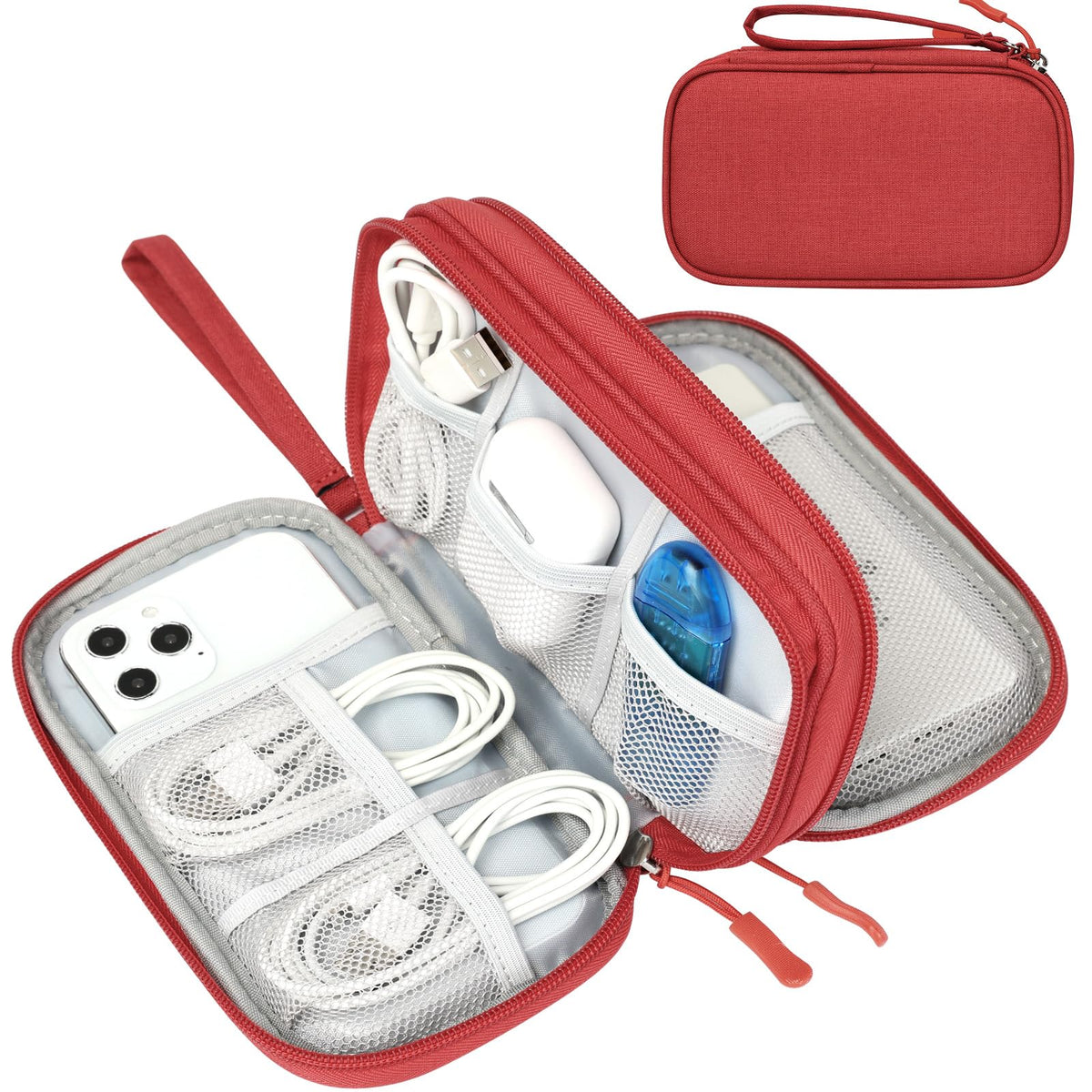Travel Tech Organizer Pouch for Cables & Electronics