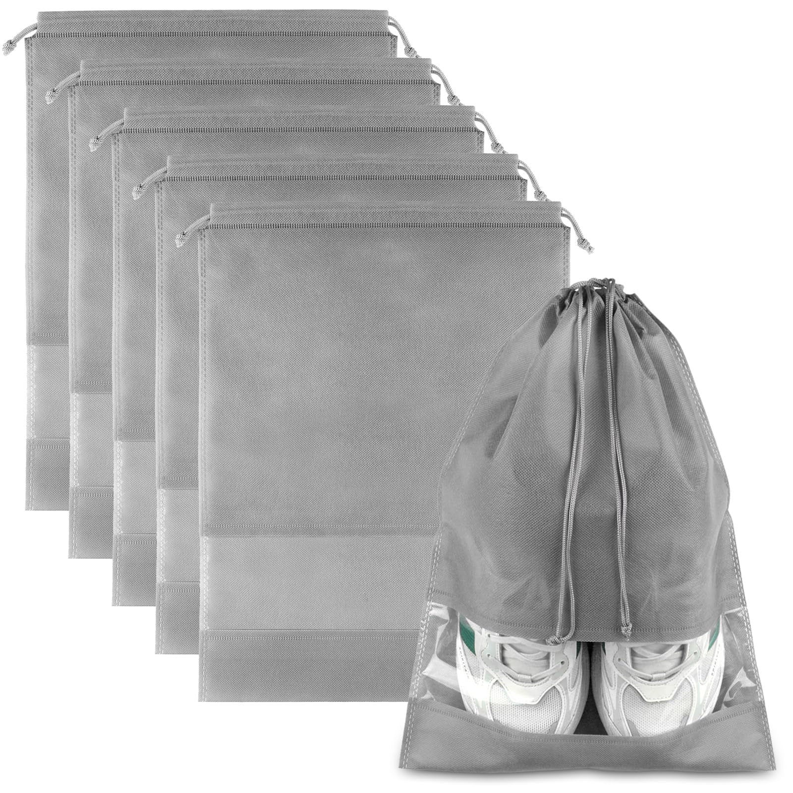 Shoe Bags for Travel, Drawstring Travel Shoe Bags for Packing, Dustproof Portable Travel Shoe Storage Bag for Men and Women