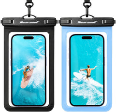 2-Pack IPX8 Universal Waterproof Phone Pouches for Travel