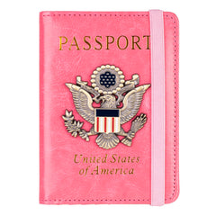 RFID Blocking Leather Passport Holder & Travel Wallet