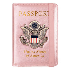 RFID Blocking Leather Passport Holder & Travel Wallet