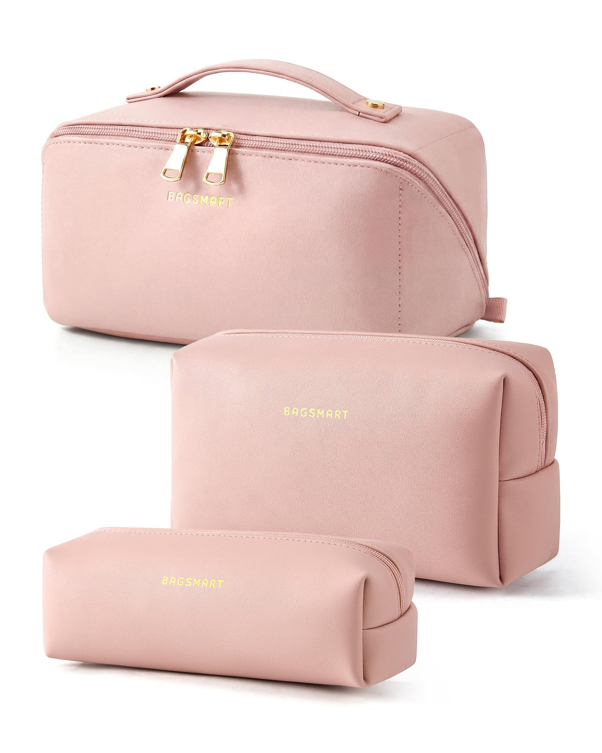 BAGSMART Makeup Bag Travel Toiletry Bag for Women, Make Up Bags