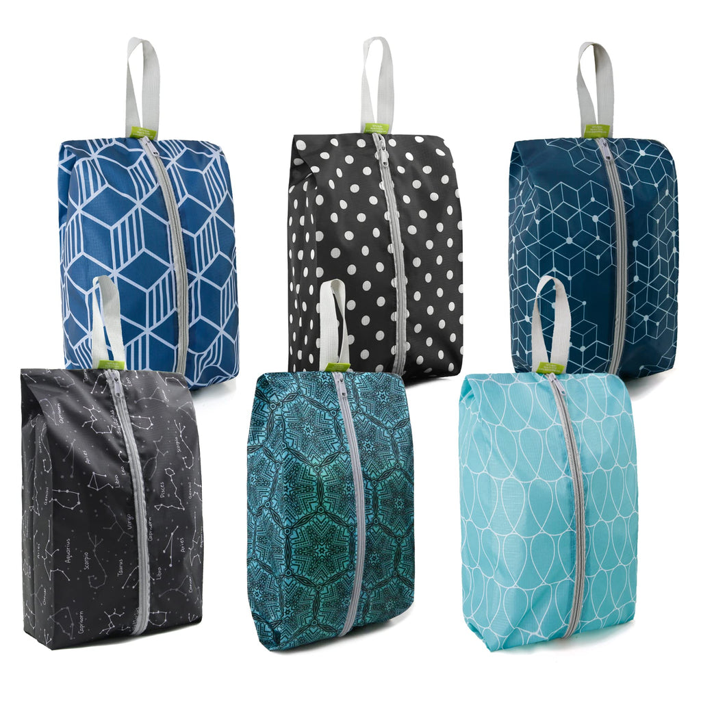 BeeGreen 6/8/12 Packs Shoe Organizer Shoe Bags For Travel with Zipper Closure, Shoe Storage Organizer with Handle
