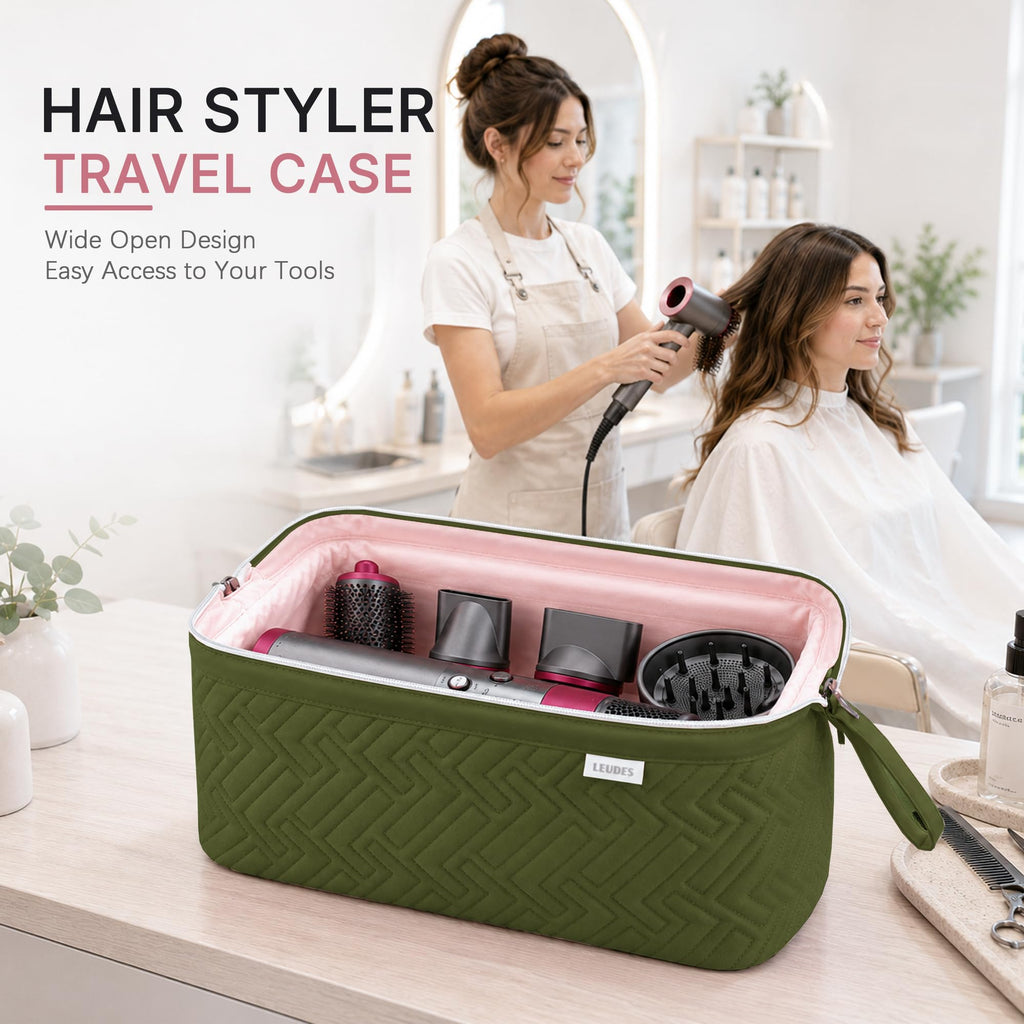 Leudes Hair Tools Travel Bag with Heat Resistant Mat for Shark Flex Style