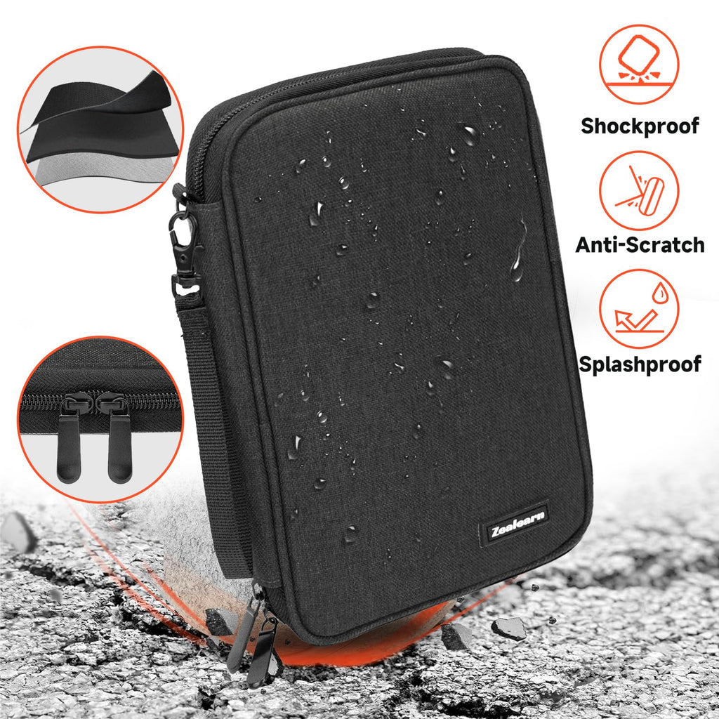 Zealearn Flash Drive Case, Thumb Drive Holder, USB Case Organizer,for SanDisk/SamData/Samsung USB Flash Drives Jump Drive Memory Stick, SD Card, Black