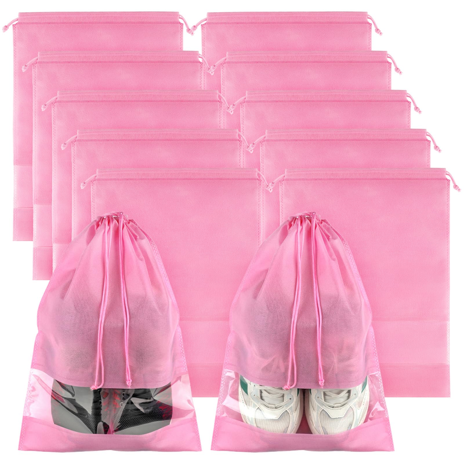Shoe Bags for Travel, Drawstring Travel Shoe Bags for Packing, Dustproof Portable Travel Shoe Storage Bag for Men and Women
