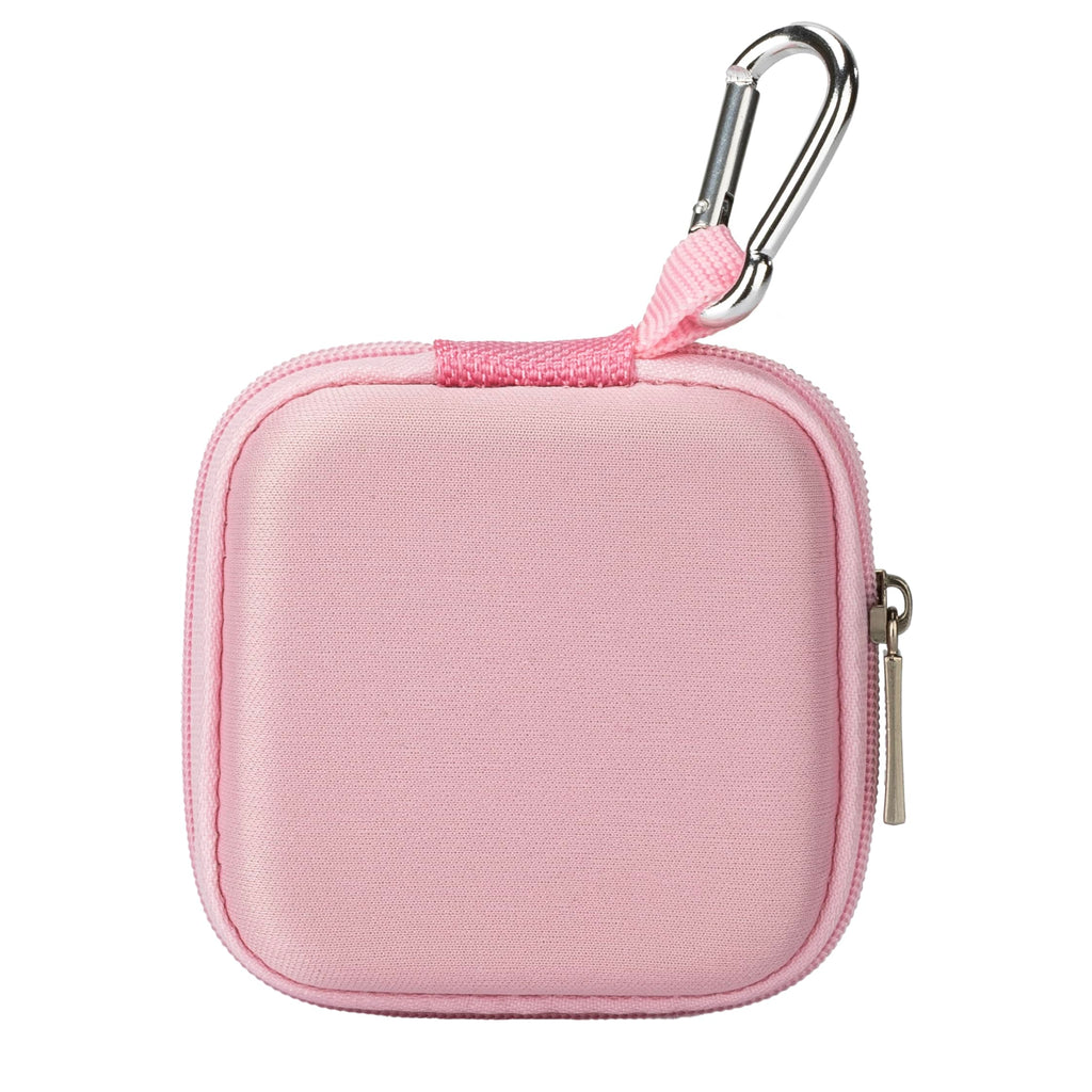 Ginsco Mini-Portable Hard Shell Earbuds Case for Apple EarPods/Samsung Galaxy Wired/Wireless Earbuds, Cell Phone Accessories Organizer with Carabiner for Earphones