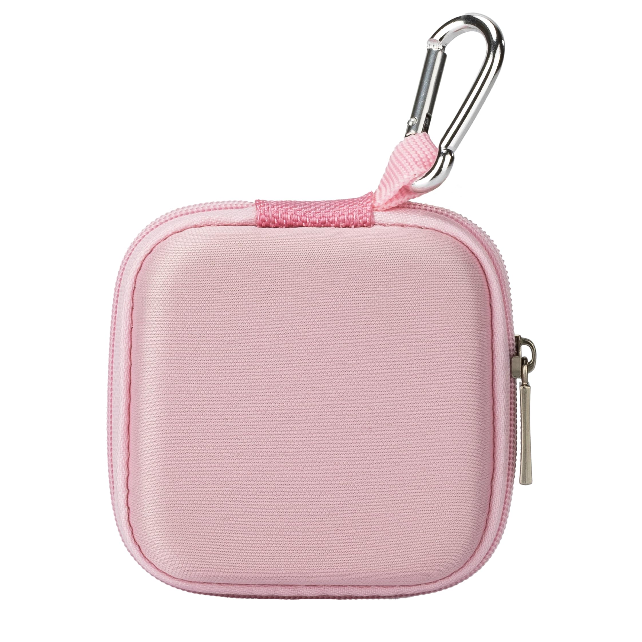Ginsco Mini-Portable Hard Shell Earbuds Case for Apple EarPods/Samsung Galaxy Wired/Wireless Earbuds, Cell Phone Accessories Organizer with Carabiner for Earphones