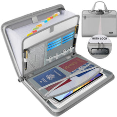Fireproof Locking Accordion Document Organizer