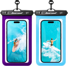 2-Pack IPX8 Universal Waterproof Phone Pouches for Travel