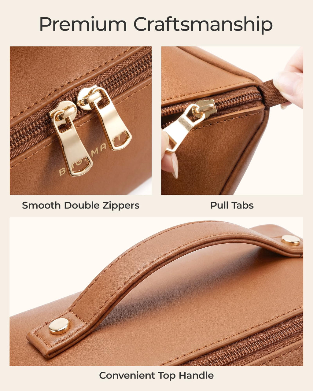 BAGSMART Makeup Bag Travel Toiletry Bag for Women, Make Up Bags