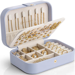 Portable Travel Jewelry Case for Earrings, Rings & Necklaces
