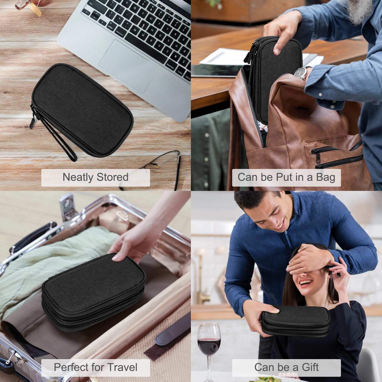 FYY Electronic Organizer, Travel Tech Pouch Bag, Cable Organizer