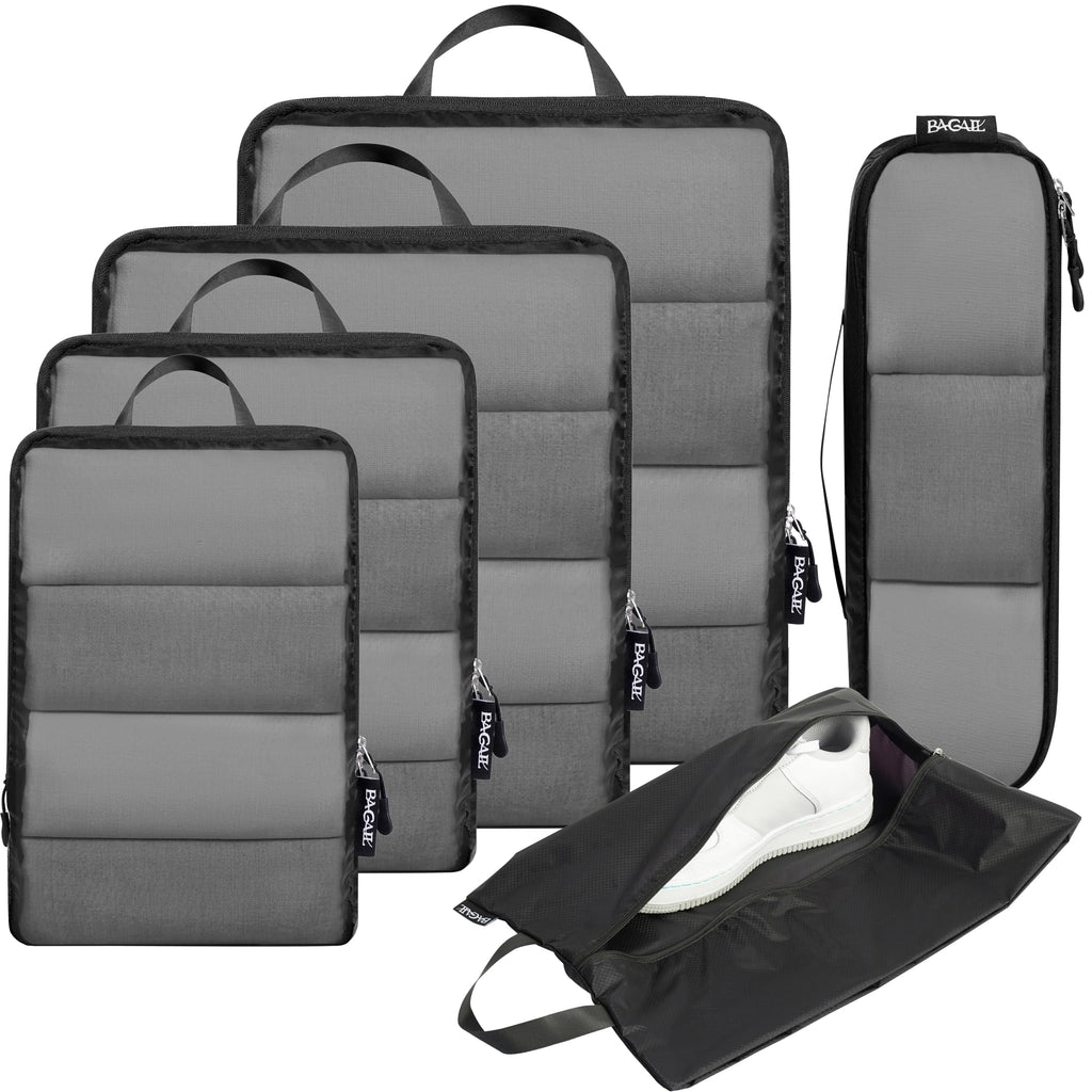 BAGAIL 6 Set Ultralight Compression Packing Cubes Packing Organizer for Travel Accessories Luggage Suitcase Backpack