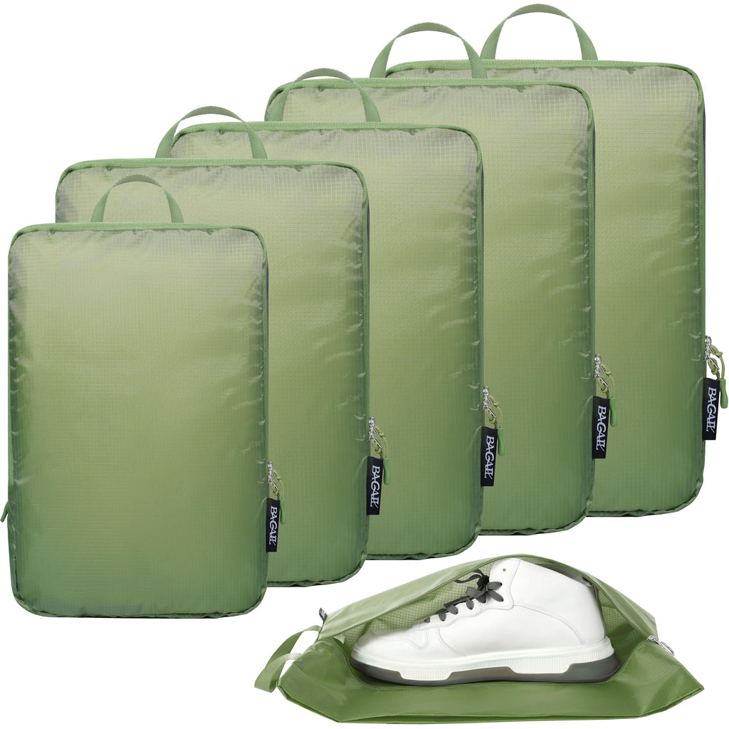 BAGAIL 6 Set Ultralight Compression Packing Cubes Packing Organizer for Travel Accessories Luggage Suitcase Backpack
