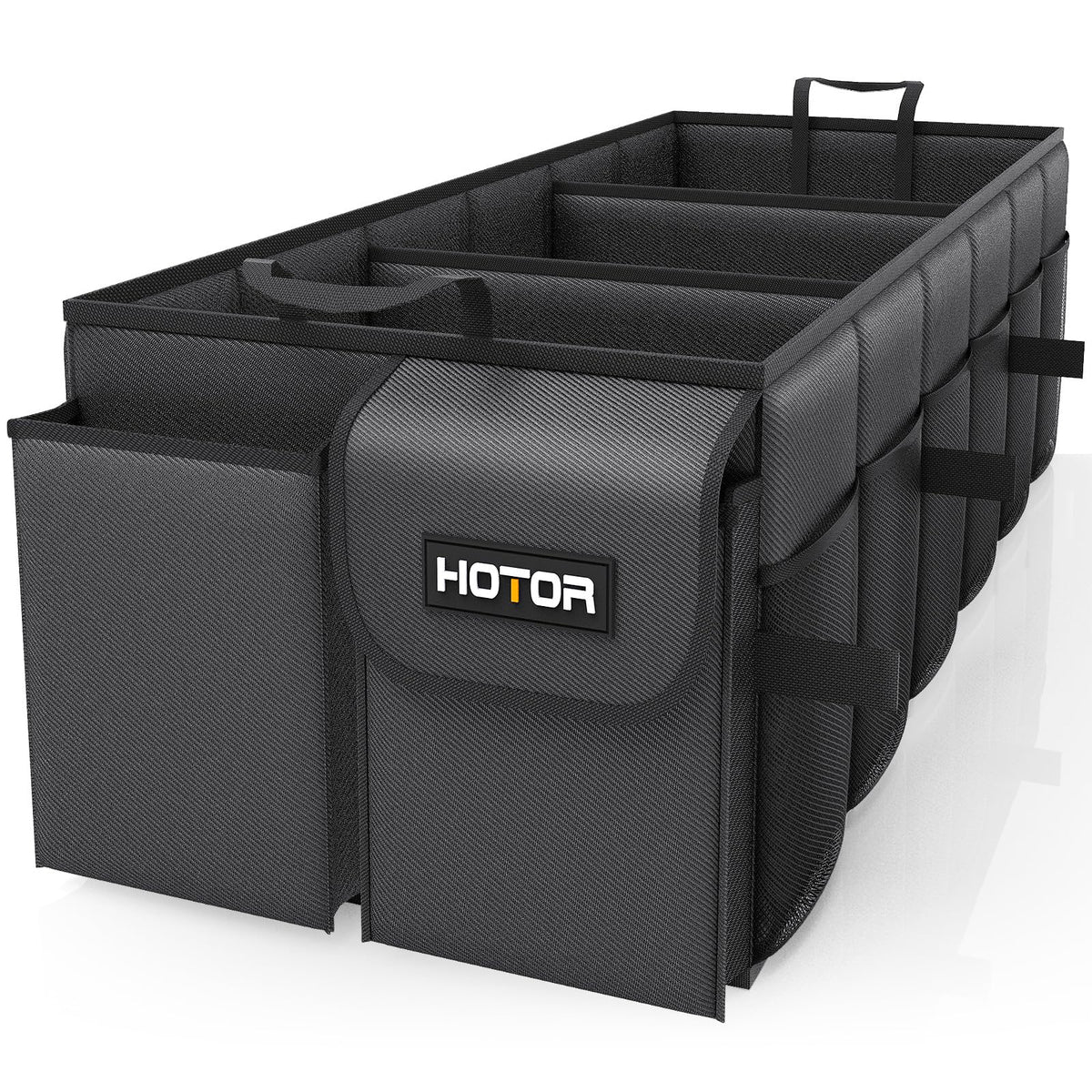 HOTOR Foldable Trunk Organizer - SUV & Sedan Compatible, Sturdy Car Organization for Accessories, Tools, Sundries