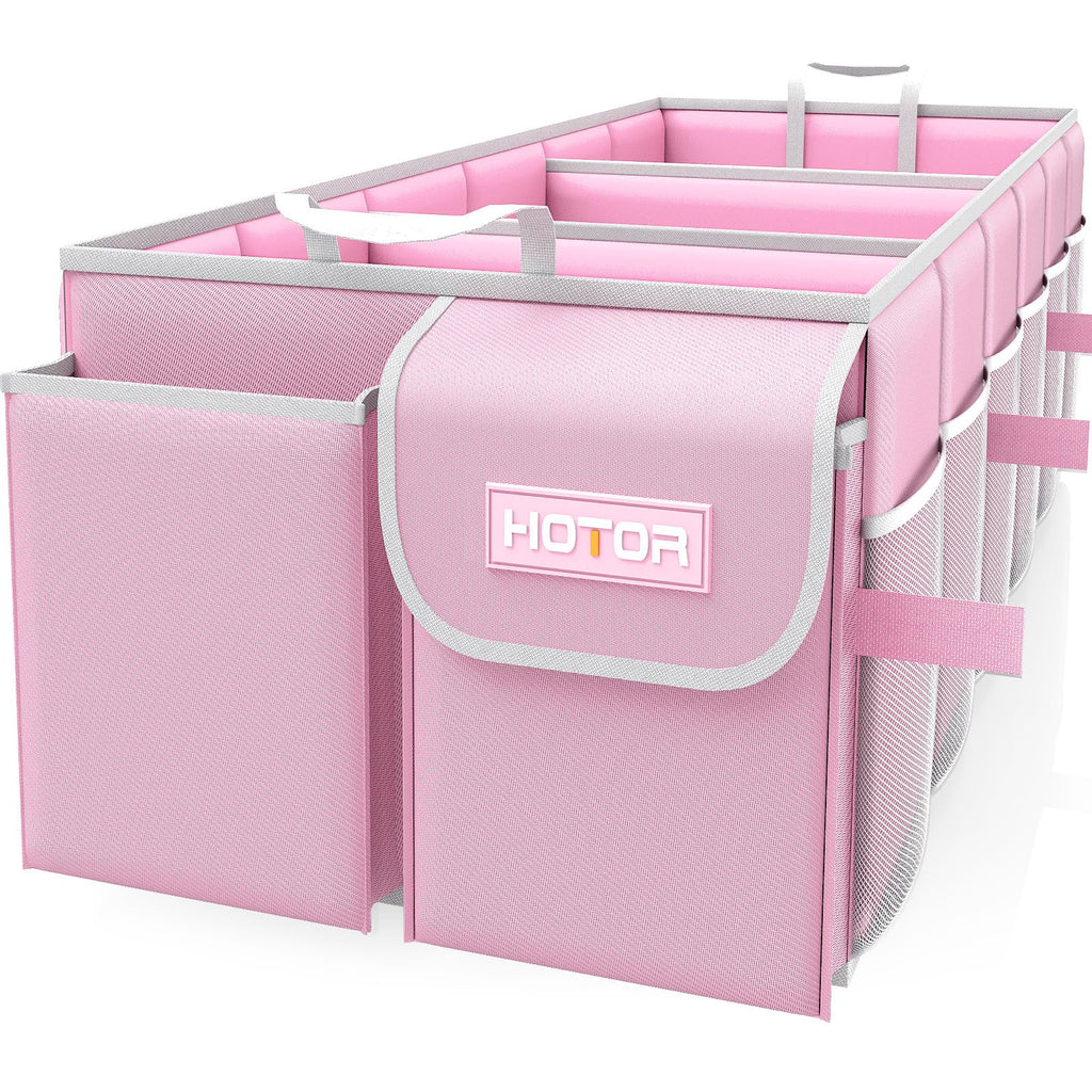 HOTOR Foldable Trunk Organizer - SUV & Sedan Compatible, Sturdy Car Organization for Accessories, Tools, Sundries