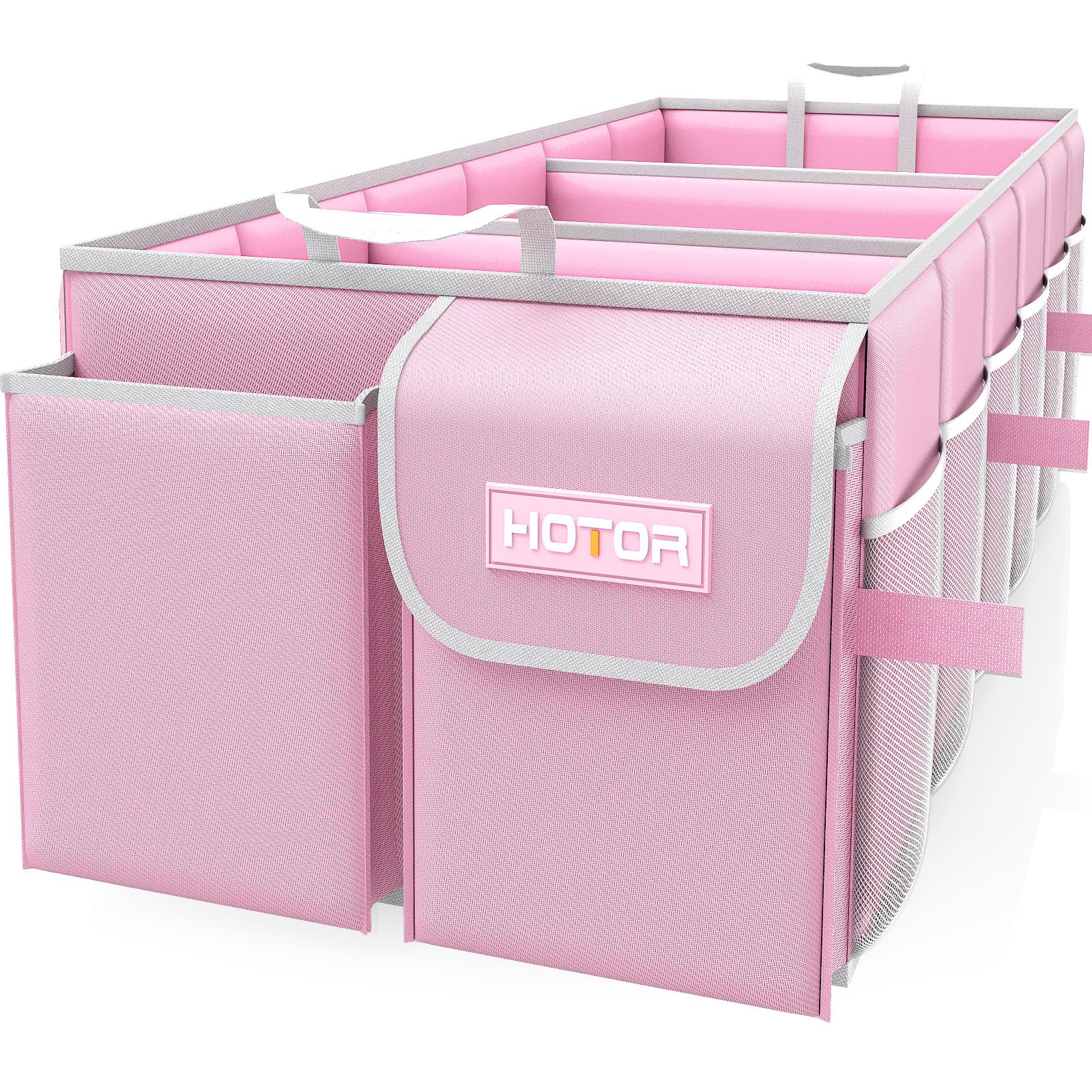 HOTOR Foldable Trunk Organizer - SUV & Sedan Compatible, Sturdy Car Organization for Accessories, Tools, Sundries