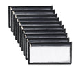 YOAVIP 3.9 x 7.8 Clear Cash Register Money Pouch Bank Deposit Bag Check Wallet 10 Pack Zipper Closure